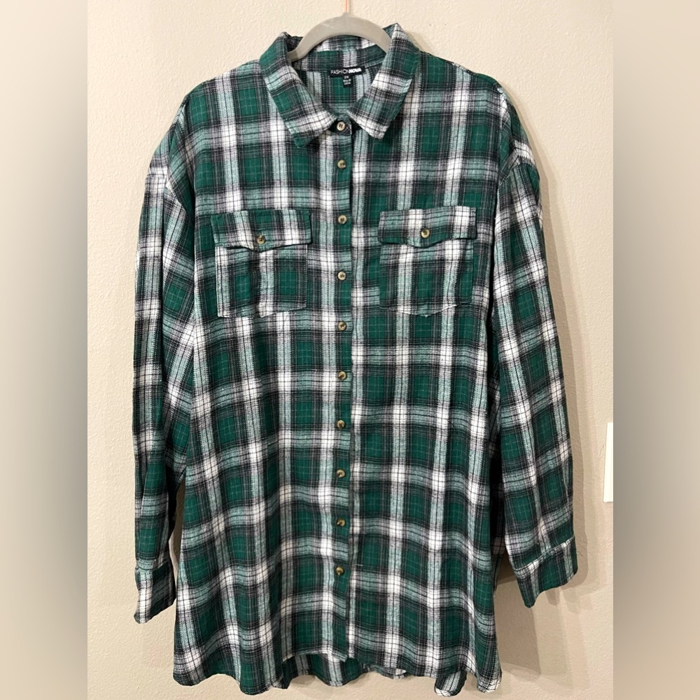 Fashion Nova Flannel Button Down